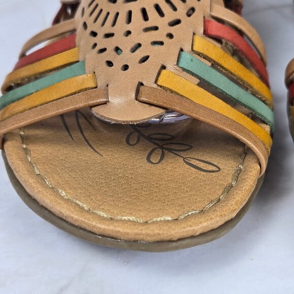 Naturalizer Size 8 "Wendy" N5 Comfort Huracha Sandals Hook & Loop Adj Back Strap - Picture 5 of 16